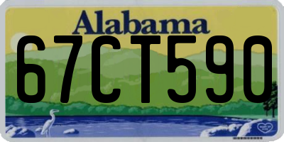 AL license plate 67CT590