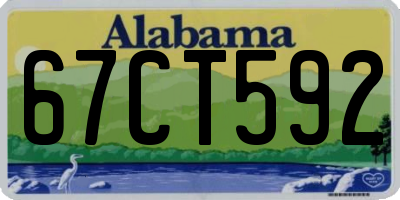 AL license plate 67CT592