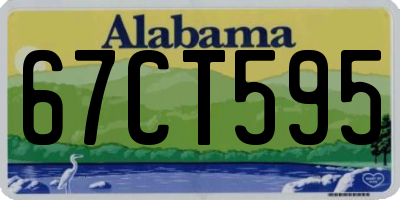 AL license plate 67CT595