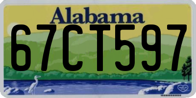 AL license plate 67CT597