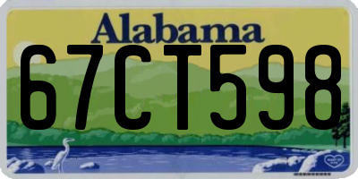 AL license plate 67CT598