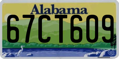 AL license plate 67CT609