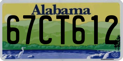 AL license plate 67CT612