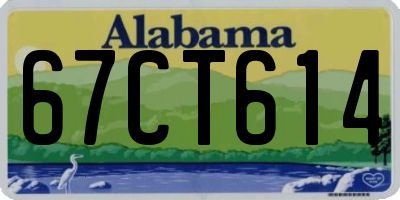 AL license plate 67CT614