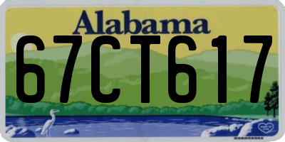 AL license plate 67CT617