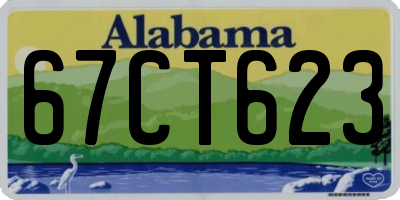 AL license plate 67CT623