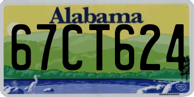 AL license plate 67CT624