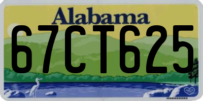 AL license plate 67CT625
