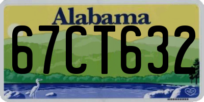 AL license plate 67CT632