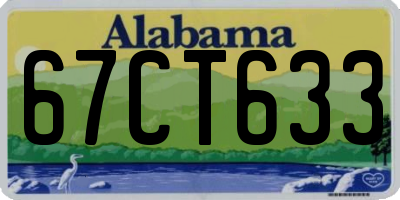 AL license plate 67CT633