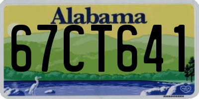AL license plate 67CT641