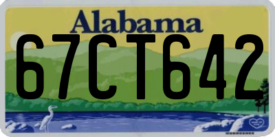 AL license plate 67CT642