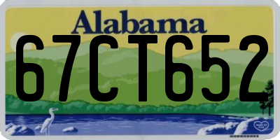 AL license plate 67CT652