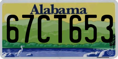 AL license plate 67CT653
