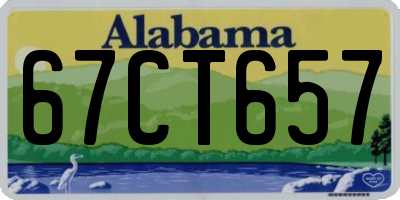 AL license plate 67CT657