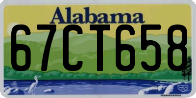 AL license plate 67CT658