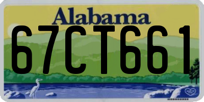 AL license plate 67CT661