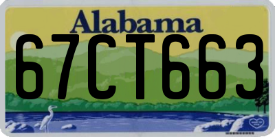AL license plate 67CT663