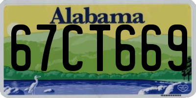AL license plate 67CT669