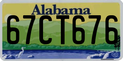 AL license plate 67CT676