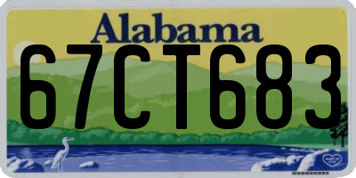 AL license plate 67CT683