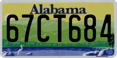 AL license plate 67CT684