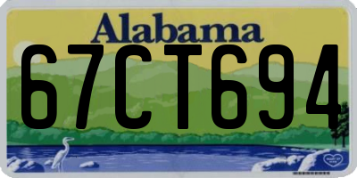 AL license plate 67CT694