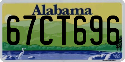 AL license plate 67CT696