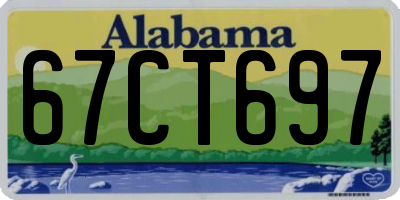 AL license plate 67CT697