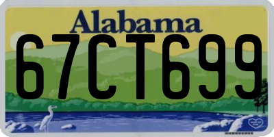 AL license plate 67CT699