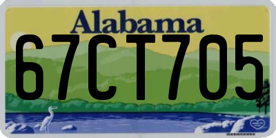AL license plate 67CT705