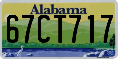 AL license plate 67CT717