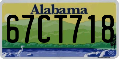 AL license plate 67CT718