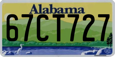 AL license plate 67CT727