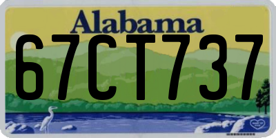 AL license plate 67CT737