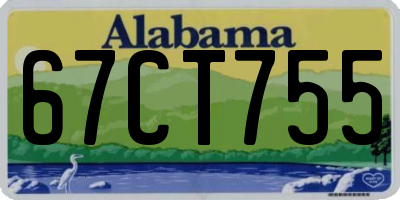 AL license plate 67CT755