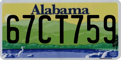 AL license plate 67CT759