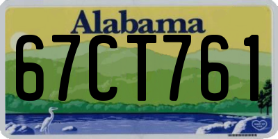 AL license plate 67CT761