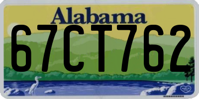 AL license plate 67CT762