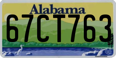 AL license plate 67CT763