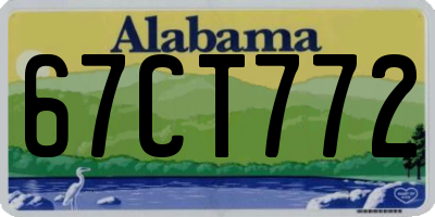 AL license plate 67CT772