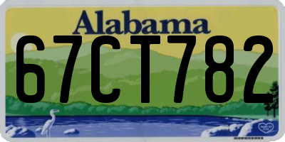 AL license plate 67CT782