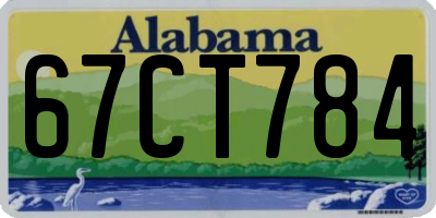 AL license plate 67CT784