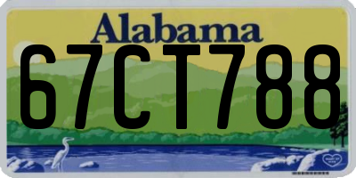 AL license plate 67CT788