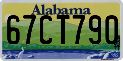 AL license plate 67CT790