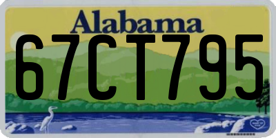 AL license plate 67CT795