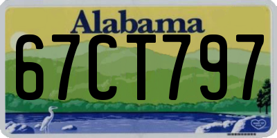 AL license plate 67CT797