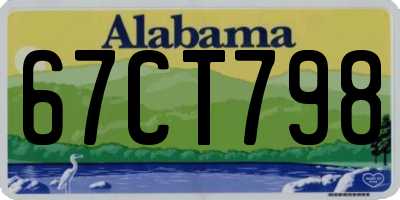 AL license plate 67CT798