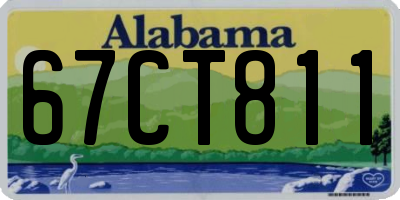 AL license plate 67CT811