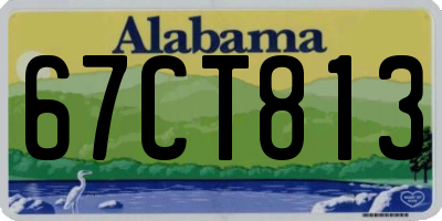 AL license plate 67CT813